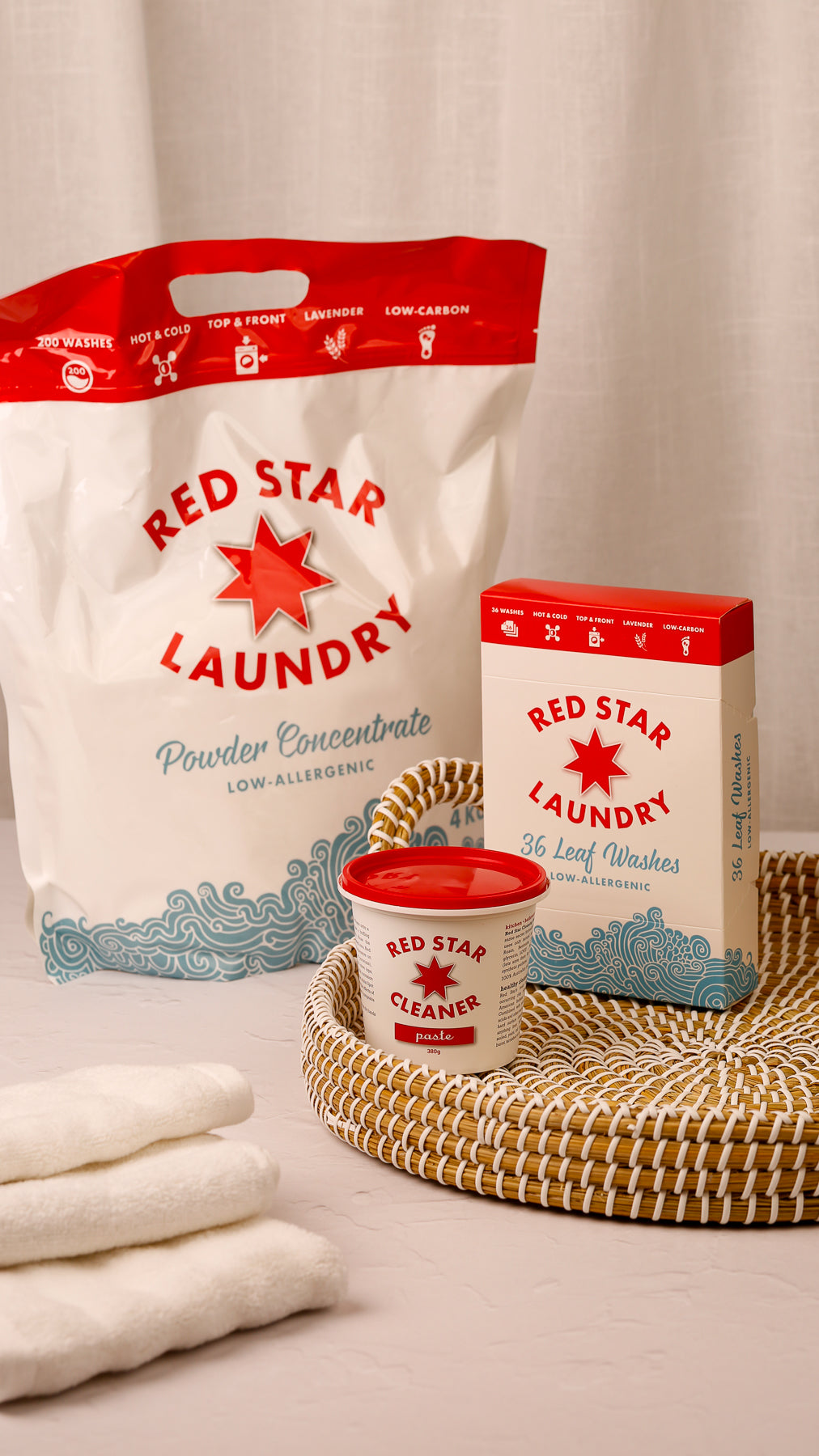 Our bestselling trio: the paste, the powder, and the leaf washes.